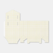 Trellis Butter Yellow - White Bedankdoosjes (Uitgevouwen)