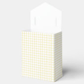 Trellis Butter Yellow - White Bedankdoosjes (Geopend)