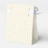 Trellis Butter Yellow - White Bedankdoosjes (Achterkant)