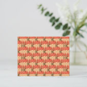 Trellis Cabbage Rozen Briefkaart (Staand voorkant)