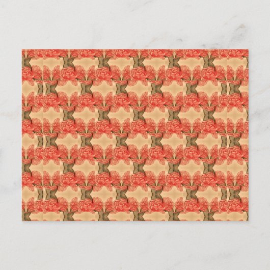 Trellis Cabbage Rozen Briefkaart (Voorkant)