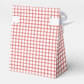 Trellis Coral Rood - Wit Bedankdoosjes (Achterkant)