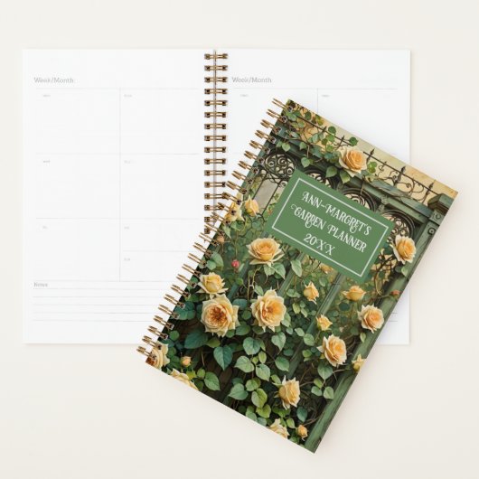 Trellis en Peach Rambling Roos Planner (Display)
