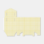 Trellis Goudgeel - Wit Bedankdoosjes (Uitgevouwen)