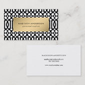 Trellis in Gold | VISITEKAARTJES (Voorkant / Achterkant)