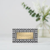 Trellis in Gold | VISITEKAARTJES (Staand voorkant)
