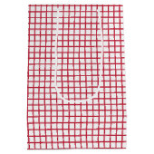 Trellis Kersrood - Wit Medium Cadeauzakje (Achterkant)