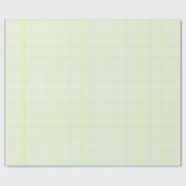 Trellis Lente Groen - Wit Cadeaupapier (Vlak)