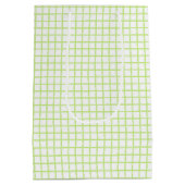 Trellis Lente Groen - Wit Medium Cadeauzakje (Achterkant)
