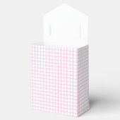 Trellis Licht Roze - Wit Bedankdoosjes (Geopend)