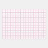 Trellis Licht Roze - Wit Inpakpapier Vel (Voorkant 2)