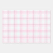 Trellis Licht Roze - Wit Inpakpapier Vel (Voorkant)