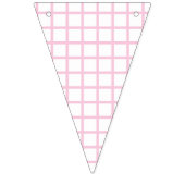 Trellis Licht Roze - Wit Vlaggetjes (Derde vlag)