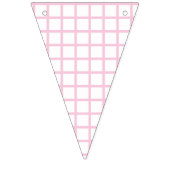 Trellis Licht Roze - Wit Vlaggetjes (Tweede vlag)