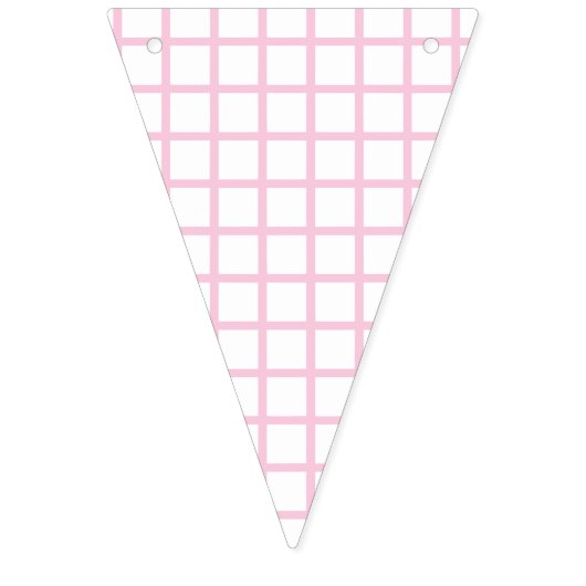 Trellis Licht Roze - Wit Vlaggetjes (Eerste vlag)