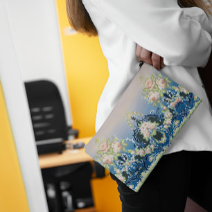 Trellis Midnight Blue Roze Wit Boeketten Rozen Etui