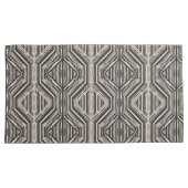 Trellis moderne streepvierkanten en diamanten kussensloop (Voorkant-Rechts)