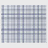 Trellis Navy Blau - Wit Cadeaupapier (Vlak)