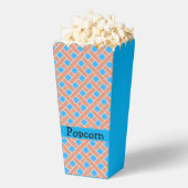 Trellis Patroon Blauwe achtergrond Bedankdoosjes (Popped)