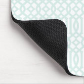 Trellis patroonmousepad - bleek blauw muismat (Hoek)