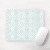 Trellis patroonmousepad - bleek blauw muismat (Met muis)