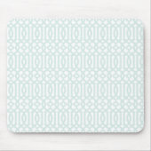 Trellis patroonmousepad - bleek blauw muismat (Voorkant)