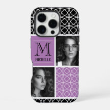 Trellis Pattern Foto Collage & Monogram