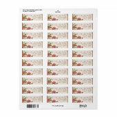 Trellis Roos  Kaart Mailing Adres Label (Full Sheet)