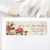 Trellis Roos  Kaart Mailing Adres Label (Insitu)