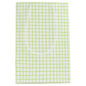 Trellis Spring Green - White Medium Cadeauzakje (Voorkant)