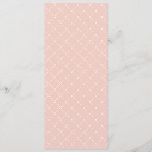 { trellis} trouwmenu menu (Achterkant)