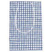 Trellis True Blue - Wit Medium Cadeauzakje (Voorkant)