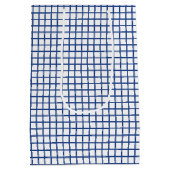 Trellis True Blue - Wit Medium Cadeauzakje (Achterkant)