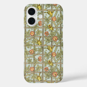 Trellis van William Morris, Vintage Garden Textile iPhone 16 Hoesje