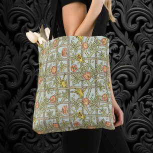 Trellis van William Morris, Vintage Garden Textile Tote Bag
