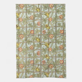 Trellis van William Morris, Vintage Tuin Textiel Theedoek