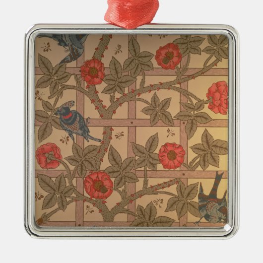 'Trellis' wallpapierontwerp, 1864 Metalen Ornament (Voorkant)