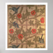 'Trellis' wallpapierontwerp, 1864 Poster (Voorkant)