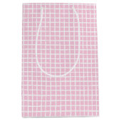 Trellis White - Licht Roze Medium Cadeauzakje (Voorkant)