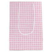 Trellis White - Licht Roze Medium Cadeauzakje (Achterkant)