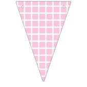 Trellis Wit - Licht Roze Vlaggetjes (Derde vlag)