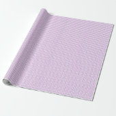 Trellis Wit - Zachte Lilakleur Cadeaupapier (Uitgerold)