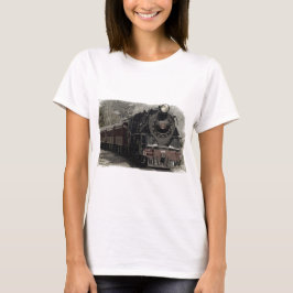 Trem decor ontwerp in vintage stijl t-shirt