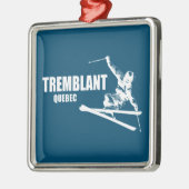 Tremblant Quebec Skier Metalen Ornament (Links)
