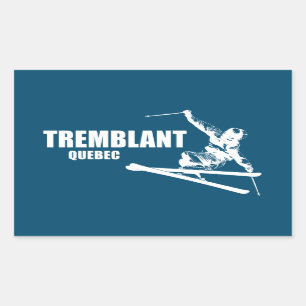 Tremblant Quebec Skier Rechthoekige Sticker