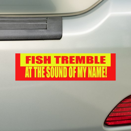 Tremble Bumpersticker vis (Op auto)