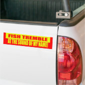 Tremble Bumpersticker vis (Op Truck)