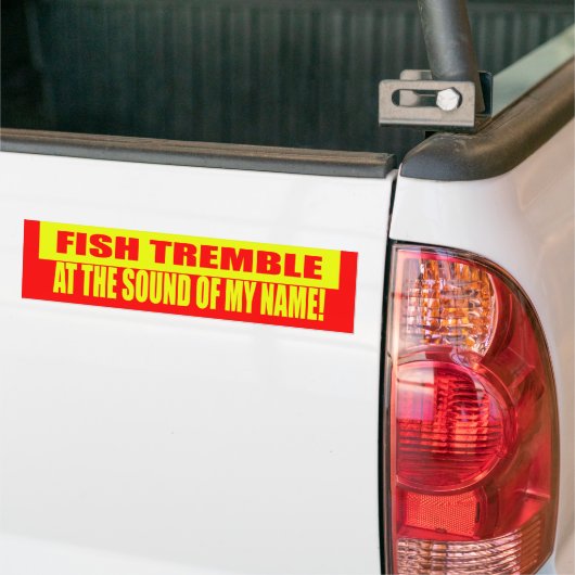 Tremble Bumpersticker vis (Op Truck)