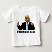 TREMENDOUS BABY TRUMP T-SHIRTS JERSEY (Voorkant)