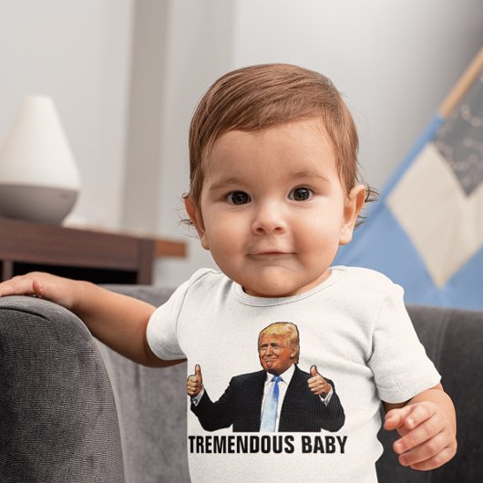 TREMENDOUS BABY TRUMP T-SHIRTS JERSEY BODYSUIT